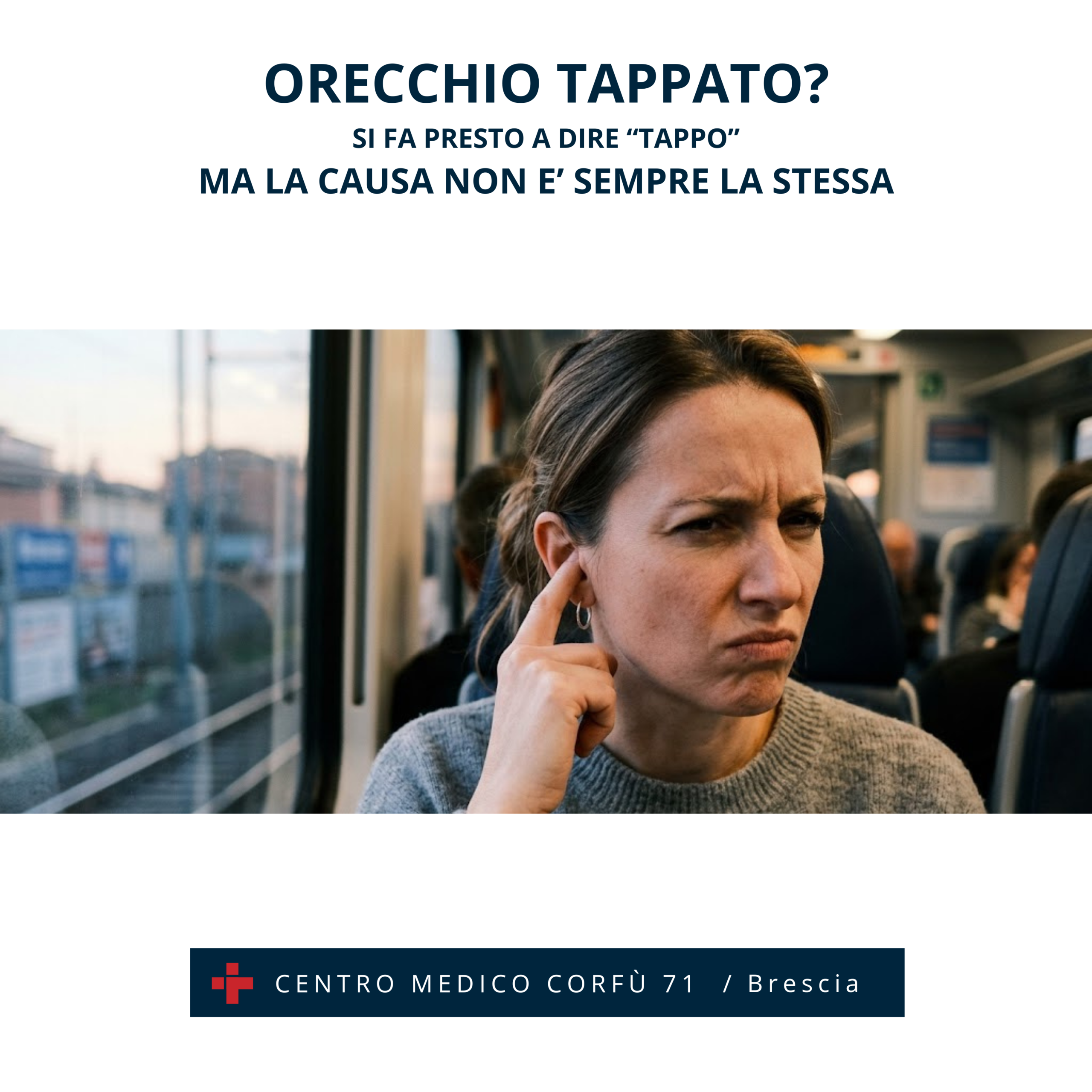 orecchio tappato